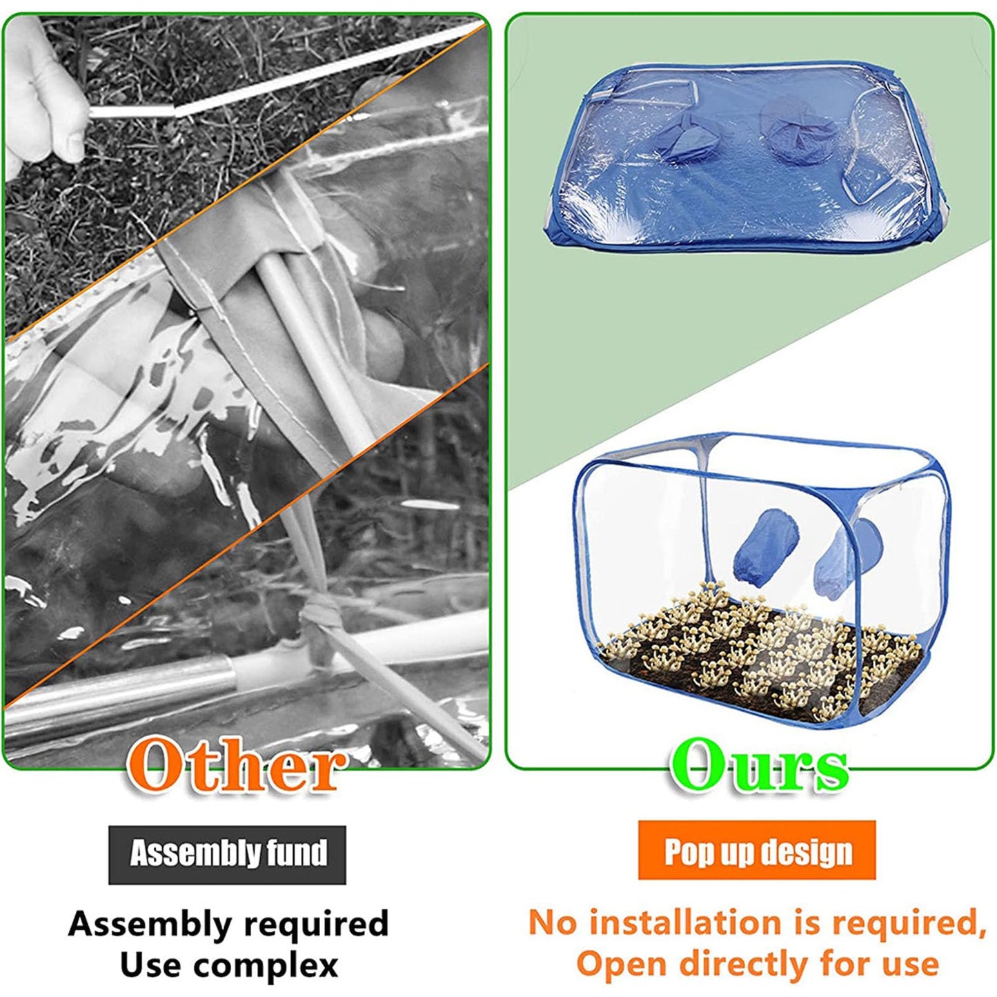 Portable Mushroom Grow Tent Kit