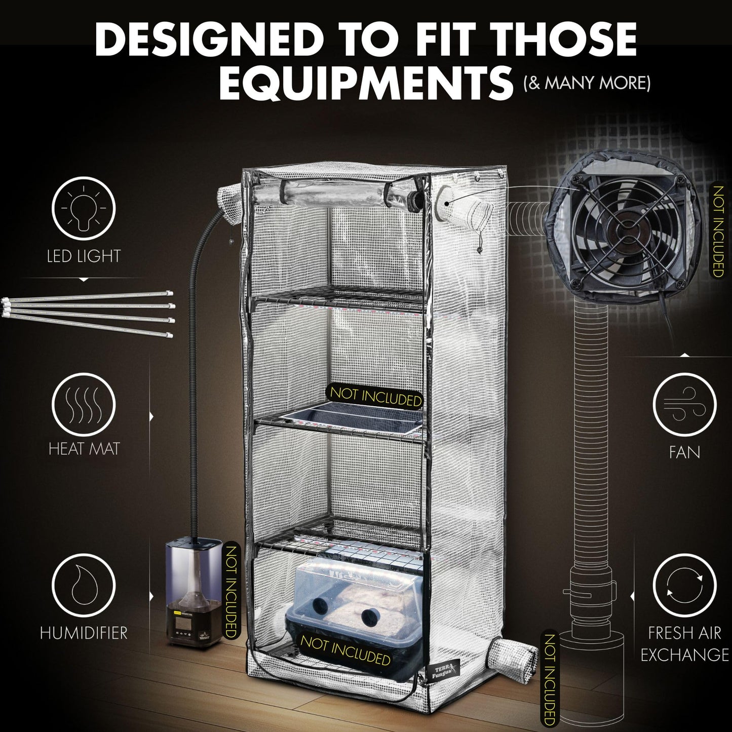 Mushroom Grow Tent with Light
