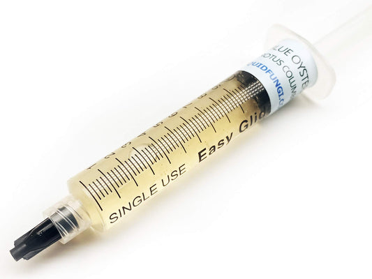 Single-use applicator with measurement markings on a white background