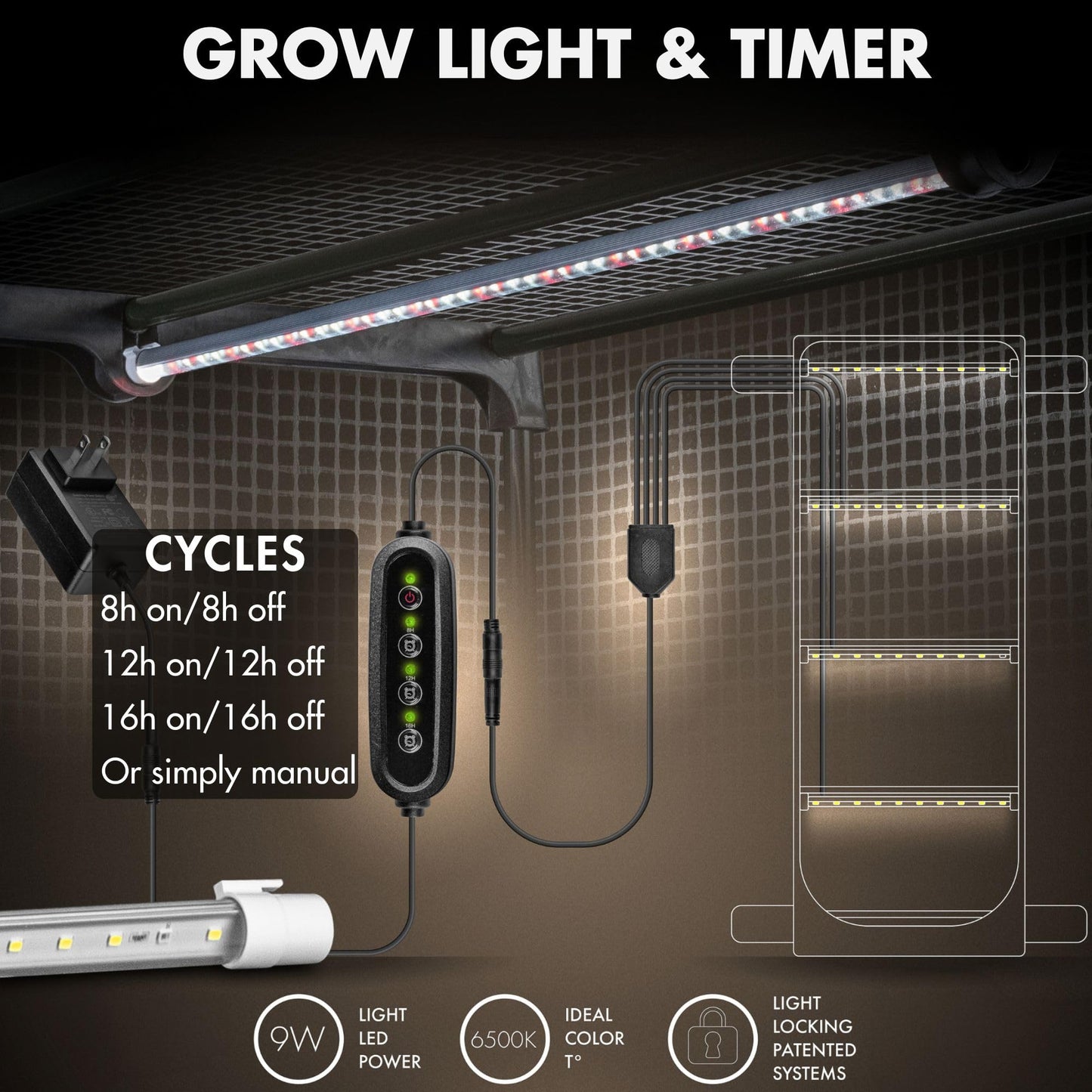 Mushroom Grow Tent with Light